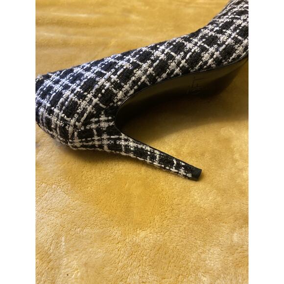 ANN TAYLOR Loft TWEED Black/white PUMPS 4” Heels SHOES SIZE 6M Classic NWOB - Picture 8 of 14